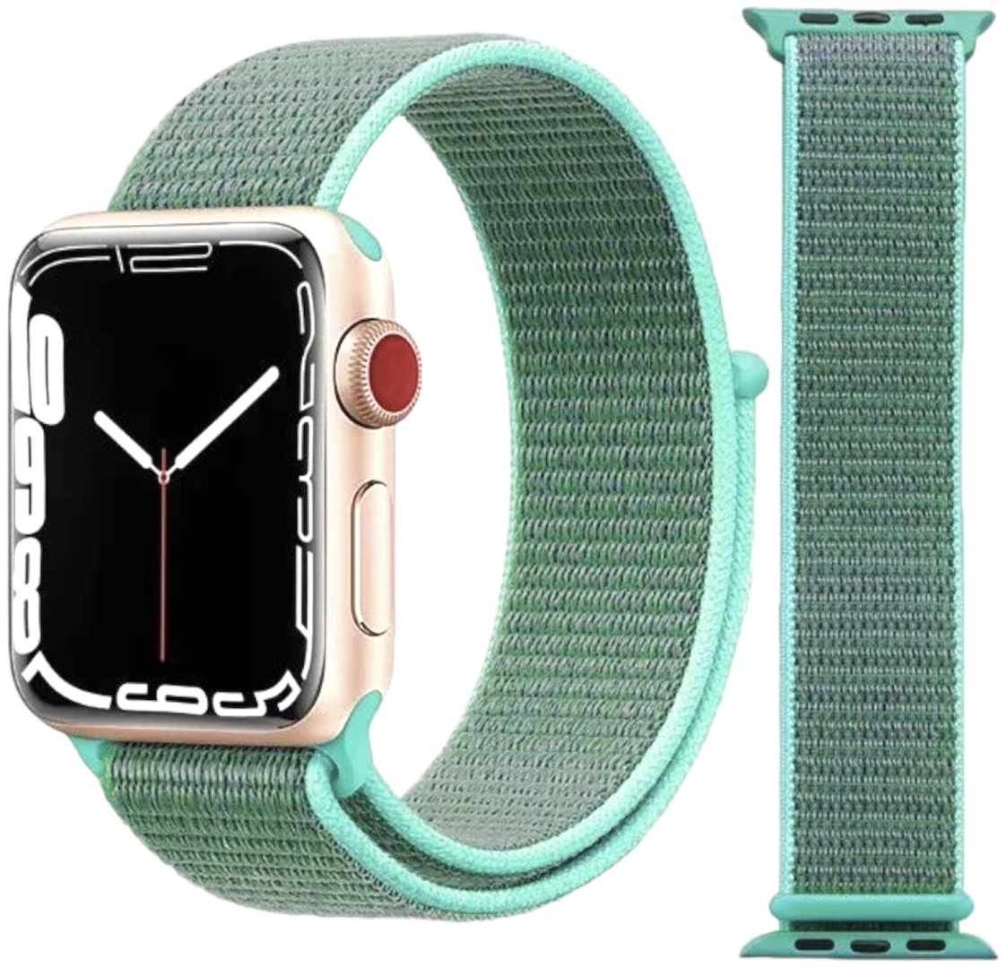 Купить Ремешок для Apple Watch Series 7, Watch Series 8 бирюзовый в ...