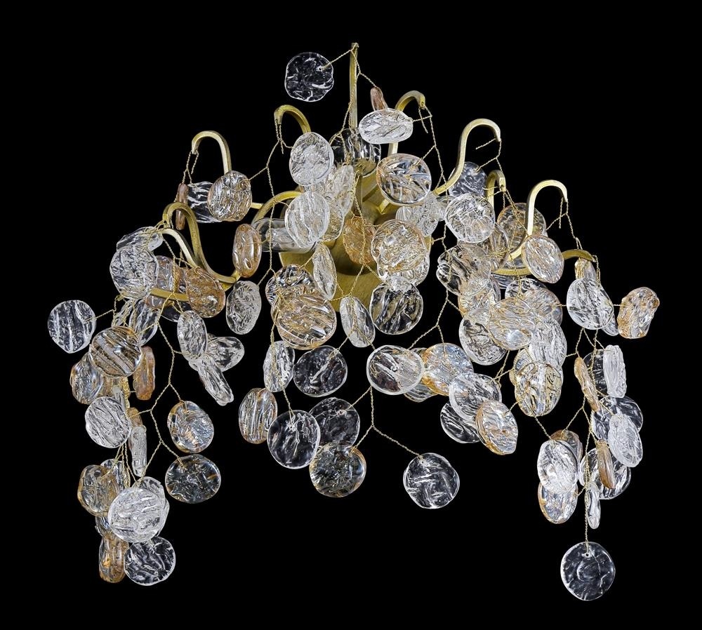 Бра настенный Crystal Lux G9, золотистый, прозрачный