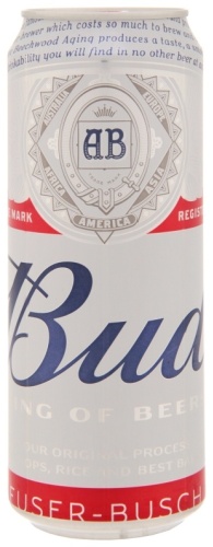 Bud King of beers пиво светлое 5% 0.45 л