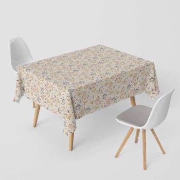 Скатерть Shabu 160x140 см, полиэстер, милано, 1 шт