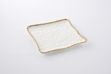 Блюдо Pampa Bay Golden Salerno 28х28 см, фарфор, 1 шт