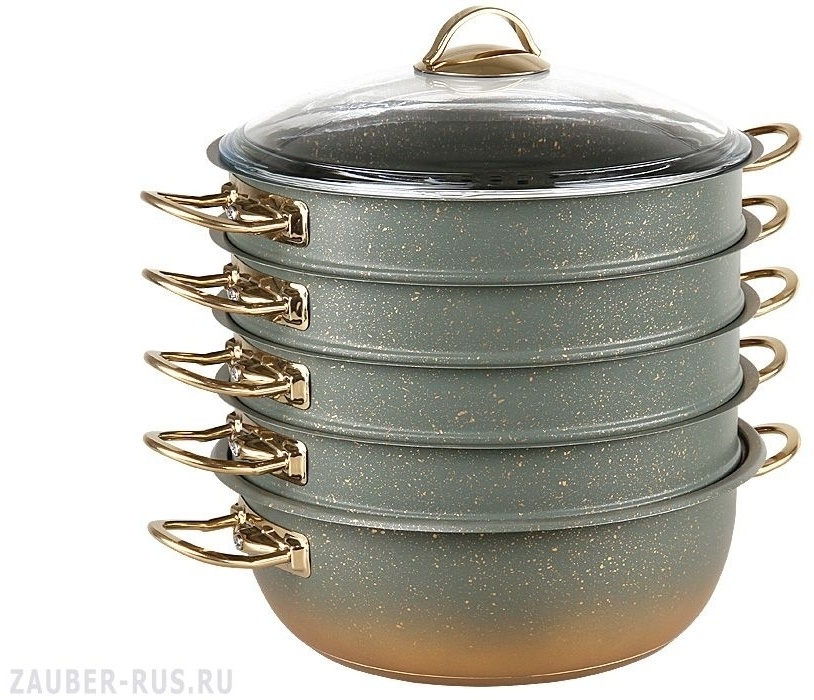 Мантоварка 6 л, O.M.S. Collection сталь, количество ярусов: 5