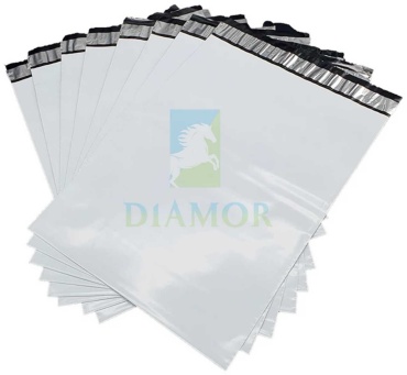 Diamor курьерский пакет, полиэтилен, 100 шт, белый, серый