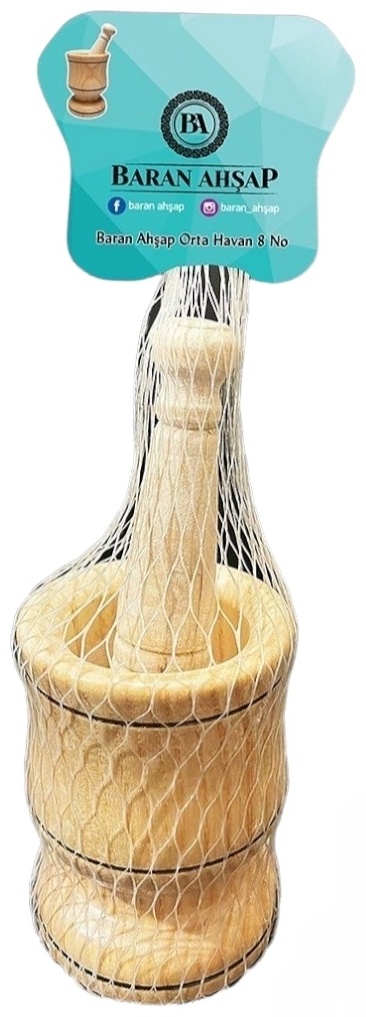 Ступка с пестиком Baran Ahsap 7.5x5x11 см, дерево