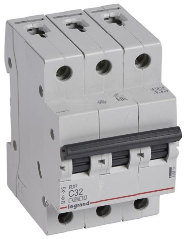Legrand автоматический выключатель 3P 32 A, 4.5 кА, 400 В