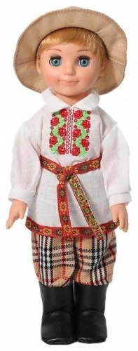 Кукла-модель Весна Мальчик в белорусском костюме 30 см