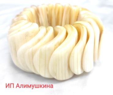 Браслет длина 19 см перламутр, без вставок