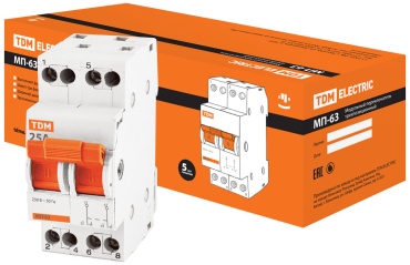 TDM ELECTRIC автоматический выключатель 2P 25 A, 4.5 кА, 230 В