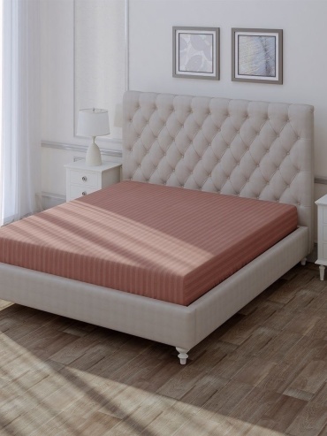 Простыня Zarganu ZM 160x200, страйп-сатин