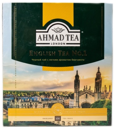 Чай Ahmad Tea черный English Tea №1 листовой 100 пакетиков