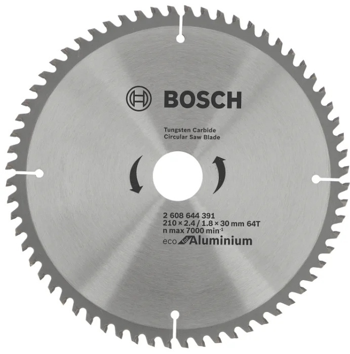 Пильный диск по металлу Bosch Eco Aluminium 2608644391, 210x30 мм, 64Т