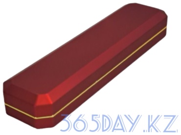 Футляр для украшений Коробки люкс Пенал с подсветкой красный 365day.kz 1 шт, 23.5х6х3.5 см