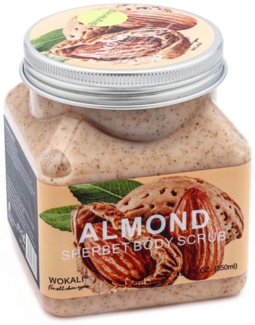 WOKALI скраб Almond для рук, для ног, для тела 350 мл