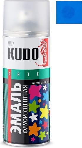 Kudo эмаль флуоресцентная голубой 520 мл