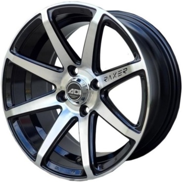 Raxer 7x15/4x100 D67.1 ET35 4 диска черный, серебристый