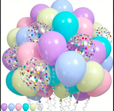 Набор воздушных шаров Balloon-s однотонный блески 30 шт, мультиколор