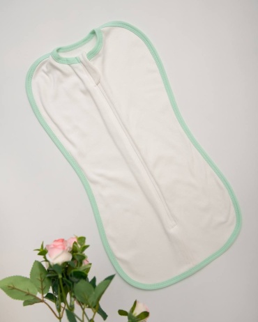 Пеленка-кокон Balabaloo Edging green 234, 1 шт, 56x62 см