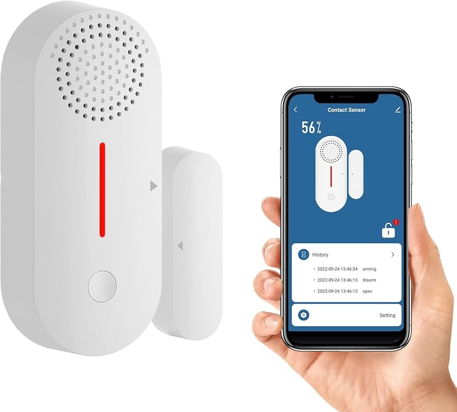 Датчик открытия Tuya AAA1711190, экосистема: Ajax, Amazon Alexa, Xiaomi Mi Home, Apple HomeKit, Умный дом Яндекса, Tuya Smart, Samsung SmartThings, Google Home, Smart life