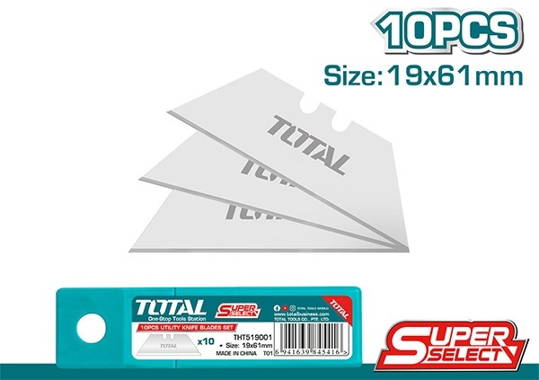 Total лезвие для монтажного ножа THT519001, 10 шт