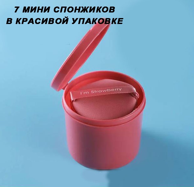 Спонж плоский поролон 6 шт