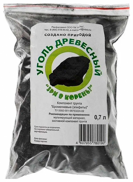 Зри в корень порошок Уголь древесный(отсев) 0.7 л кг