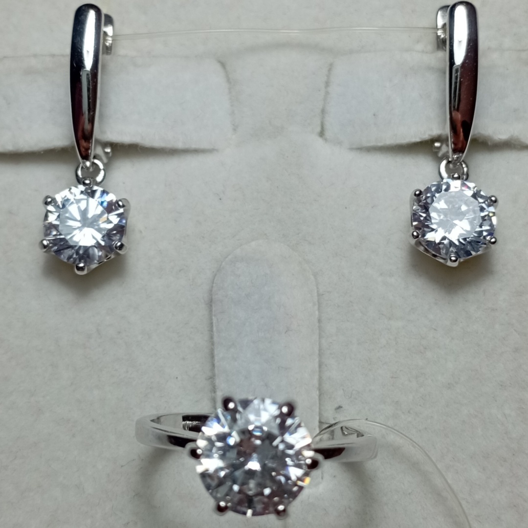 SOKOLOV 94021995/89010003 вес 5.71 г серебро, фианит, кристалл Swarovski