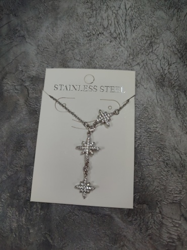 Цепь Stainless Steel длина 24 см нержавеющая сталь стекло