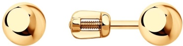 Пусеты SOKOLOV EAR-SO-585-219520 вес 1.28 г золото, без вставок