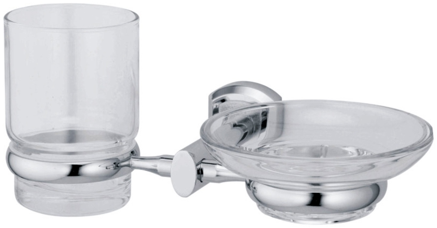 WasserKRAFT мыльница Oder K-3026 1 шт, металл, стекло