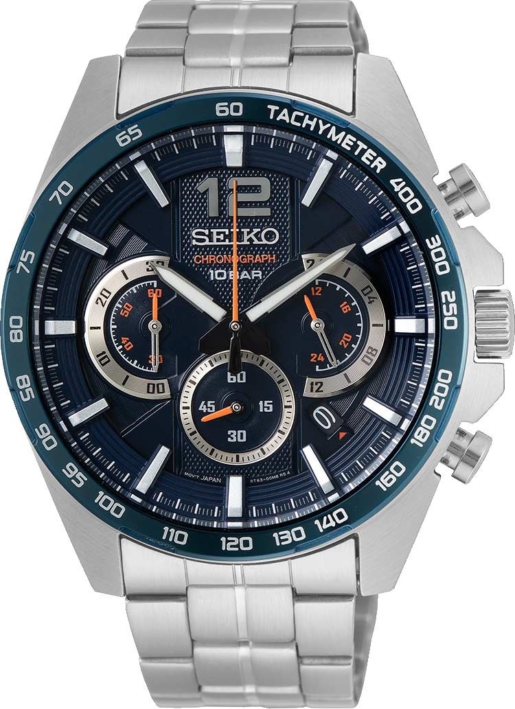 Кварцевые Seiko SSB345P1 нержавеющая сталь
