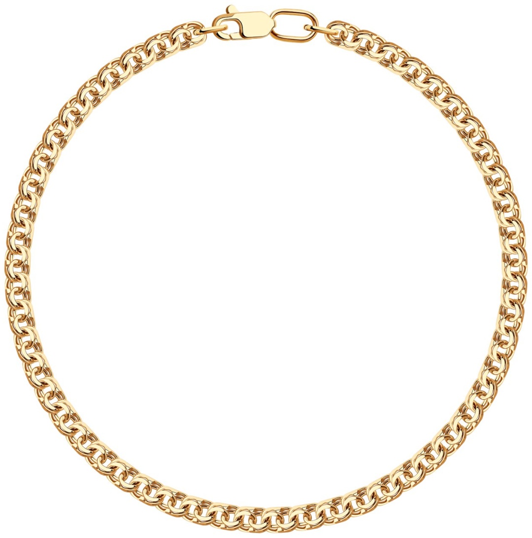 SOKOLOV BRA-SO-585-6262507-18 длина 18 см, вес 3.29 г золото, плетение бисмарк