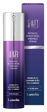 Купить Lamelin сыворотка retinol bacuchiol wrinkle serum для лица 50 мл ...