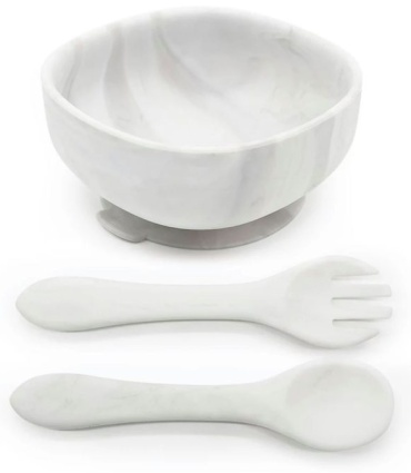 Комплект посуды Melikey Silicone 097529505 , силикон, белый