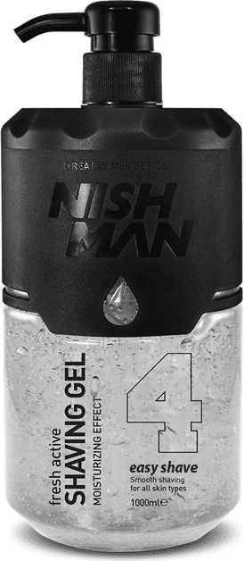 NISHMAN Fresh Active Shaving Gel 4 Easy Shave гель для бритья 1000 мл