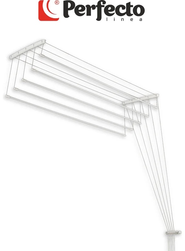 Сушилка потолочная PERFECTO LINEA 170x5x5 см, кол-во уровней: 5, металл