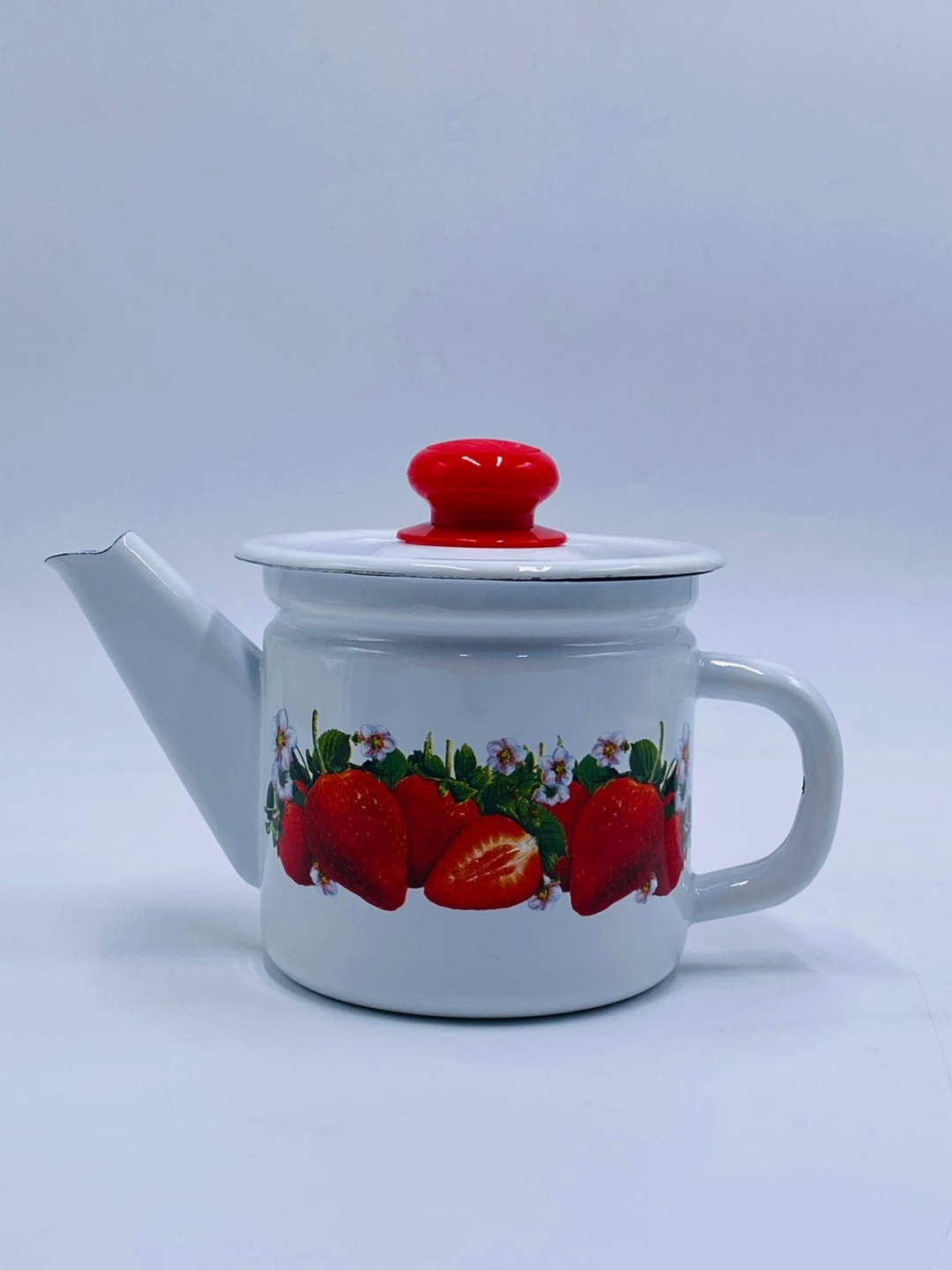Чайник KEREGE Клубника садовая С2707.359 1 л, эмалированная сталь