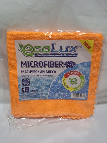 Тряпка универсальная ECOLUX Магический блеск 1 шт, микрофибра