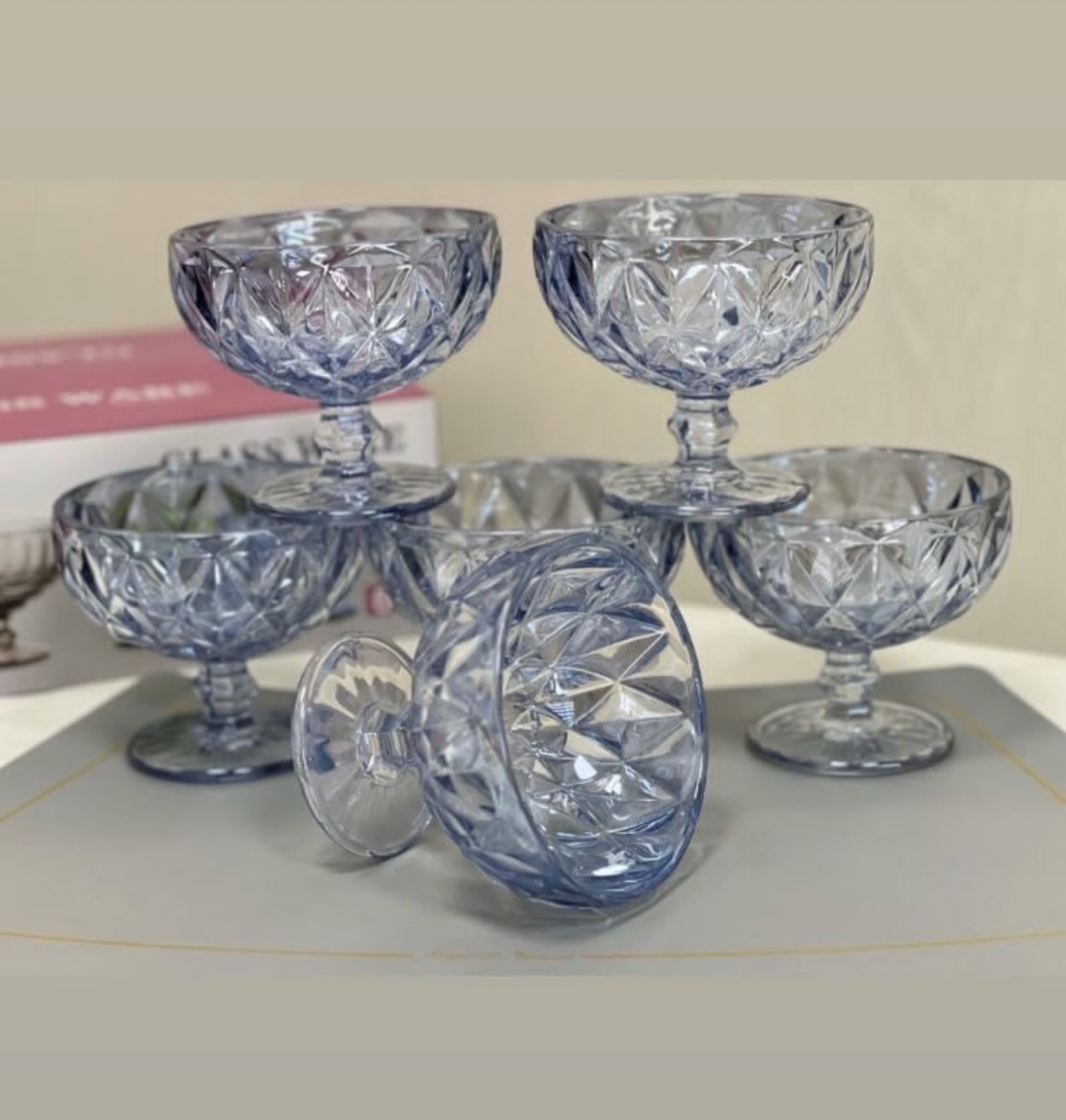 GLASS WARE креманка 63478909 фигурная 6 шт, стекло