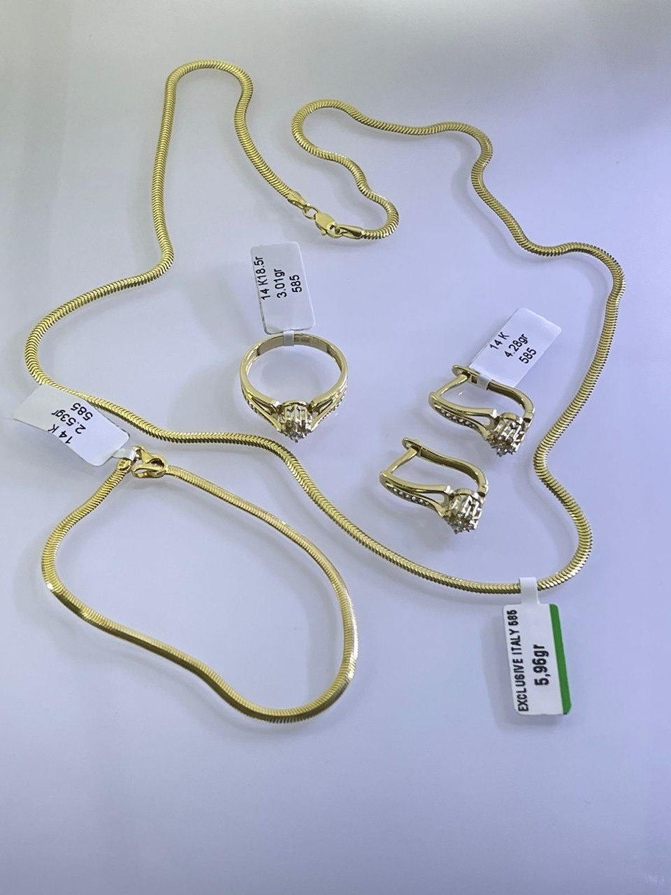Italy Gold 972540 вес 15.78 г золото, фианит