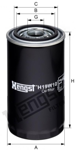 HENGST масляный фильтр H19W10