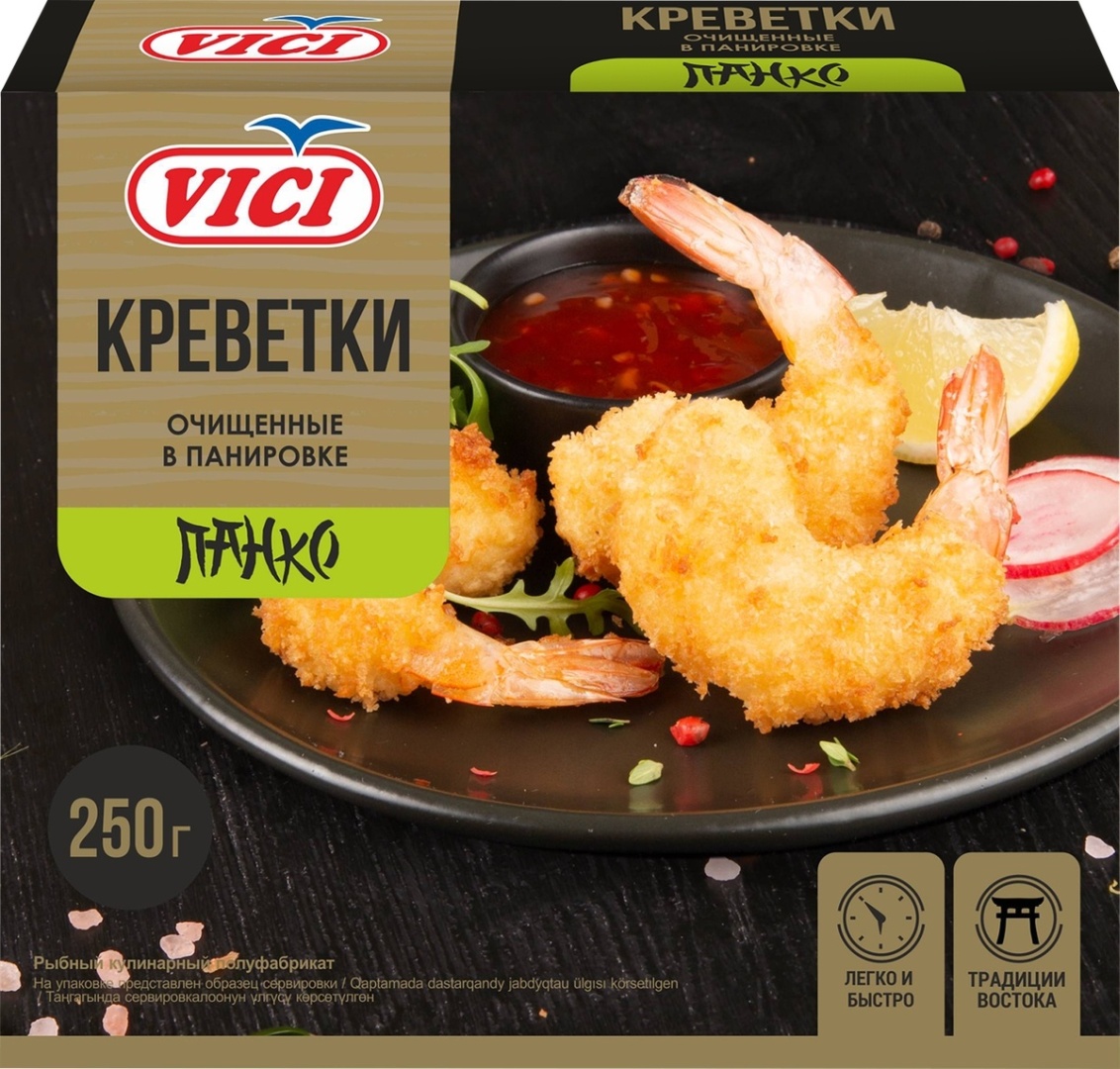 Vici Панко креветки очищенные в панировке 250 г