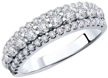 Kari jewelry 53409180 размер 16 вес 2.5 г серебро, фианит