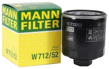 MANN-FILTER масляный фильтр W712/52