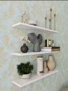 Настенные полки MOSS 3 шт, 60х12x1.6 см, белый