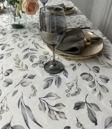 Скатерть Maryam decor & textile 200x140 см, хлопок, дак, 1 шт