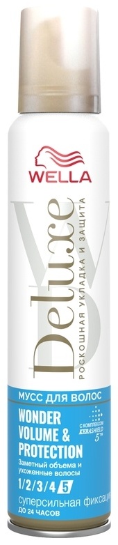 Купить WELLA Deluxe мусс экстрасильная фиксация 75 мл в Алматы ...
