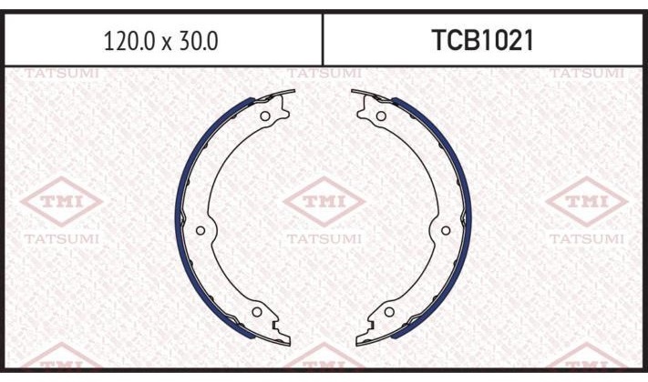 Колодки TATSUMI задние TCB1021