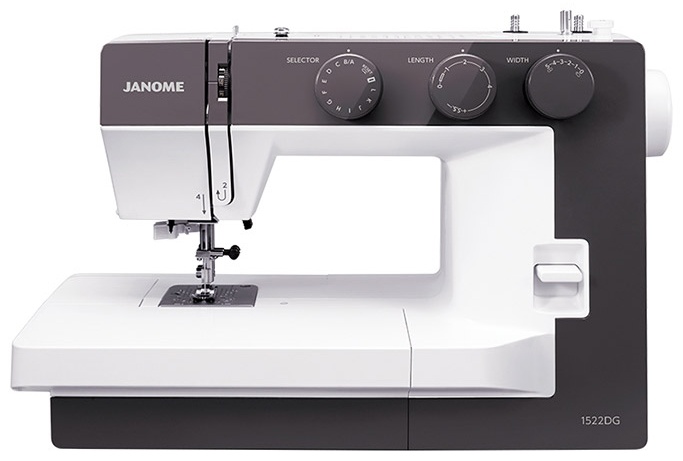 Швейная машина Janome 1522 DG серый, белый