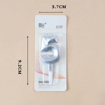Свеча Bh цифра 5, 1 шт 8.7 см