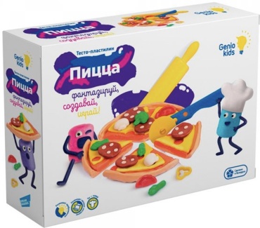 Масса для лепки Genio Kids Набор для творчества Для лепки Пицца TA2041 /Genio Kids количество цветов: 6 шт